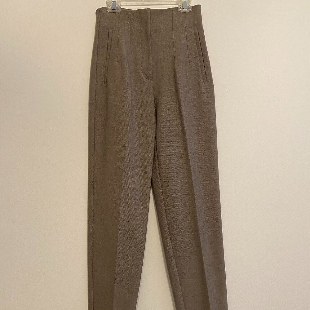 NWOT Zara Tailored Tan Trousers - High Waisted - Size XS